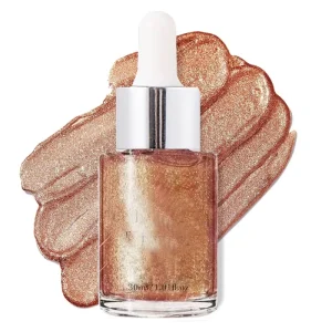 Private Logo Perfume Oil Long Lasting Shiny Glitter Body Dropper Body Shimmer Oil Makeup Fragrance Oil