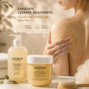 Pro Xylane Firming Body Scrub Tightens Loose Crepey Skin and Cellulite Boosts Collagen 2 in 1 Body Wash Exfoliator