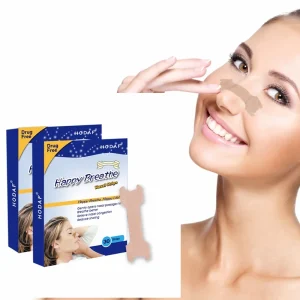 Problem Solving Products Breath Easy Non woven Nose Strips Anti Snoring Nasal Patch Sleep Aid for Better Breathing 50 Pic Pack