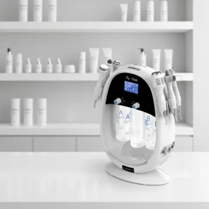 Professional 2 in 1 Magic Box Small Bubble Facial Machine H2 O2 Device for Deep Cleaning Blackhead Removal and Skin Moisturizing