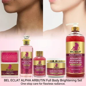 Professional Alpha Arbutin Skin Lightening Set Advanced Whitening Brightening and Dark Spot Remover Radiant Skin Care Set