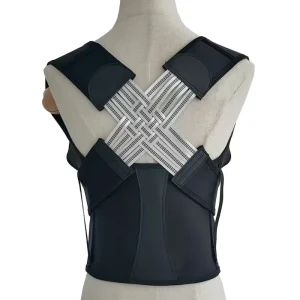 Professional Back Brace Posture Corrector Lumbar Support Adjustable Strap Pull On Closure for Women Men Ages 13 65