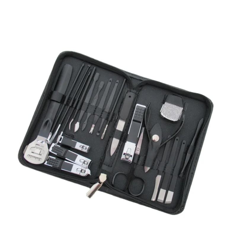 Professional Beauty Salon Tools Stainless Steel Nail Care Art Toe Finger Nail File Clippers Kits 7 10 12 16 22 35pcs Grooming