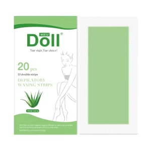 Professional Hair Removal Wax Strips for Depilation Double Sided Cold Wax Paper for Bikini Leg Body Face