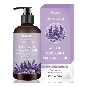 Professional Lavender Peppermint Essential Oil Massage Oil for Spa Full Body Relaxing Aromatherapy Non Staining