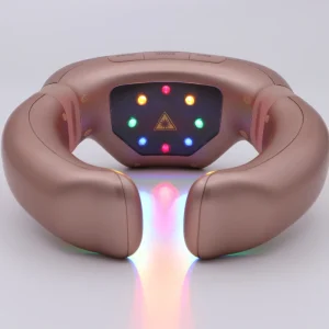 Professional Neck Massage Device with Gold ABS Material and USB Power