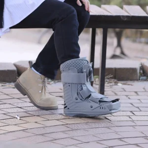 Professional Orthopedic Grey Air Walking Boot Postoperative Walker for Foot Ankle Injury and Fracture Support