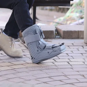 Professional Orthopedic Medical Device Grey Air Walker Boot Postoperative Foot Ankle Support for Injury Recovery