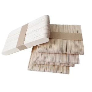 Professional Size Popsicle Hard Salon Depilatory Disposable Tongue Depressor Spatula Wooden Wax Stick Hair Removal Applicator