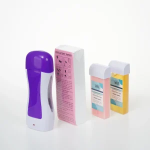 Professional Smart Wax Roller Cartridge Heater Kit Portable Handheld Hair Removal with Roll on Wax Strip Targeted Body Care
