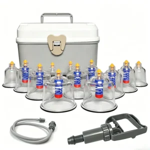 Professional Vacuum Cupping Cups Set Body Massage Therapy Kit for Home and SPA Use