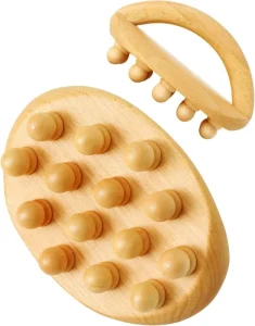 Professional Wood Therapy Massage Tools Kit Wooden Body Brush for Cellulite Removal Itchy Skin Relief and Body Shaping