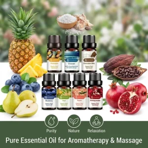 Pure Aromatherapy Essential Oil 10ml Organic Plant Extract for Diffuser Humidifier 30+ Scents Massage Fragrance Oil