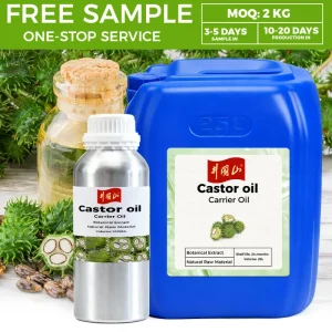 Pure Cold Pressed Castor Oil Cosmetic Grade Bulk Ricinus Communis Carrier Oil for Hair Skin Eyelash Soap Massage OEM