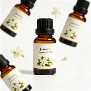 Pure Jasmine Essential Oil Natural Organic Brightening Moisturizing Calming Aromatherapy Skin Massage Diffuser Oil