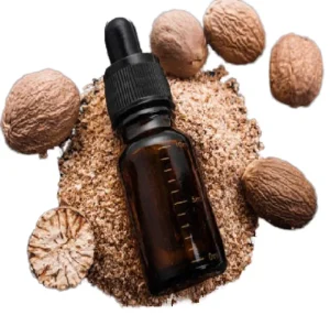 Pure Natural Nutmeg Essential Oil Woody Aroma for Perfume Candle & Soap Making Skin Revitalizer 2 Year Shelf Life