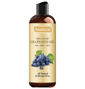 Pure and Natural Grapeseed Oil Premium Grade Carrier Oil for Skin and Hair Hair and Body Massage