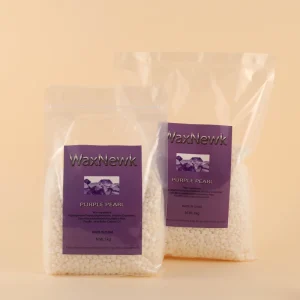 Purple Pearl Hypoallergenic Wax Rosin Free Beads Sensitive Skin Strippless Film Hot Hard Painless Wax Beads