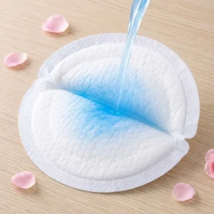 Quick Flow Disposable Lightweight Breathable Three Dimensional Shell Shape Breast Pads Fast Lock Dry Surface 50 Pcs