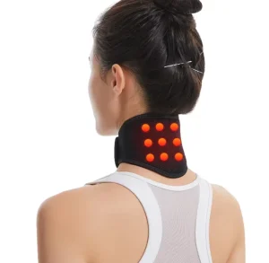 Rapid Warming Neck Wrap Ergonomic Curve Fit Magnet Acupoint Care for Stiff Neck Muscle Relaxation Office Travel