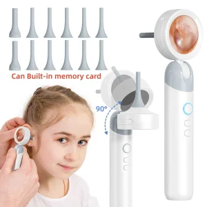 Recharge Smart Digital Nose Throat Ear Camera Photo Videos 2MP 1080P HD Otoscope Screen Home Use Ear Endoscope