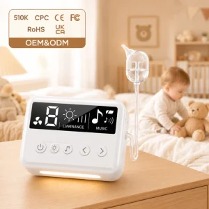 Rechargeable Electric Nasal Aspirator Baby Nose Cleaner Smart Digital Display BPA Free Fast Flow Gentle Suction Soothing Sound