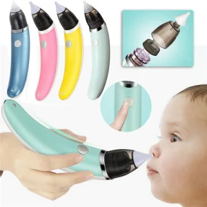 Rechargeable Electric Nasal Aspirator for Baby Silicone and Plastic Vacuum Cleaner Safe and Convenient Infant Care Nose Cleaner