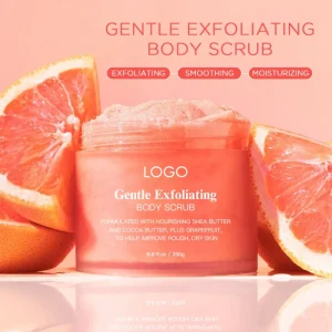 Reliable Skincare Manufacturer Grapefruit Moisturizing Glowing Dry Skin Gentle Exfoliating Body Scrub