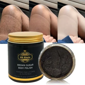 Remove Dark Skin Anti Streawberry & Chicken Skin Exfoliating Brown Sugar Mud Body Scrub
