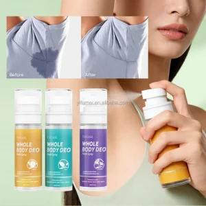 Removing Body Sweat Odor Fragrance Deodorant Spray for Body Fresh Underarm Deodorant Long Lasting Body Deo Spray