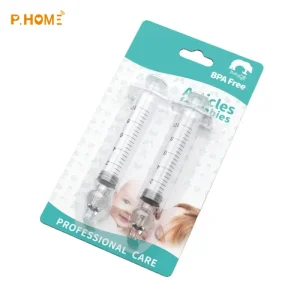 Reusable Silicone Baby Nasal Aspirator Syringe for Safe and Effective Nasal Irrigation and Cleaning