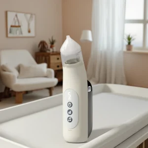 Reusable Silicone Electric Nose Cleaner Safe Baby Nasal Pump Suction with Adjustable Music Feature Ear Gadget