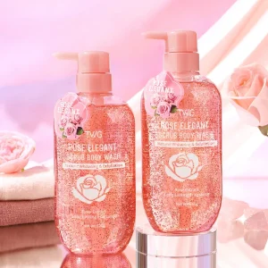 Rose Fragrance Rose Scrub Body Wash Moisturizing Whitening Shower Gel Floral Fragrance Exfoliating Body Wash