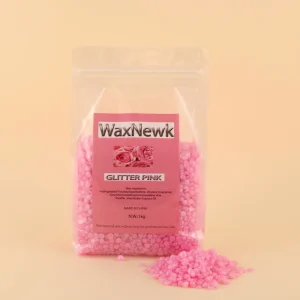 Rosin Free Glitter Pink Hair Removal Delicately and Softly Depilatory Hard Wax Beads Gel Hypoallgenic Wax