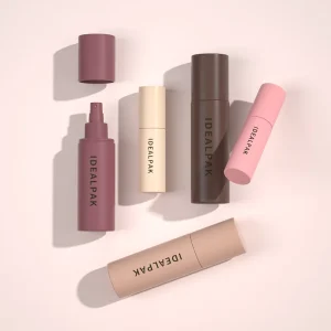 Round Matte Plastic Fine Mist Spray Bottle Brown Yellow Pink 1.7oz 5oz 7oz PET Body Spray Bottle