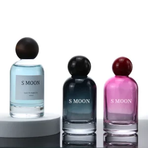 S Moon New Design Perfume Bottle Lady Exclusive Perfume Bottle 50ml Cylinder Luxury Perfume Bottle with Customize Packaging
