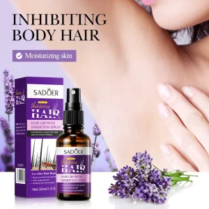 SADOER Hair Removal Cream Formula Female Use Herbal Lavender Scent for Body All Skin Types