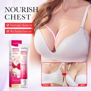 SADOER OEM Private Label Herbal Nourishing Breast Enhancement Cream Roll On Vegan Natural Firming Skin Care Enlarging Breast