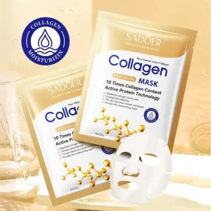 SADOER SPF60+ OEM Collagen Protein Lightening Cream Brightening Whitening Face Sunscreen Anti Aging Skin Care Set