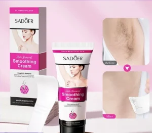 SADOER Smooth Hair Removal Cream Moisturizes Smooth and Tender Skin Clean and Convenient Hair Removal Cream