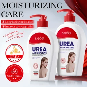 SADOER Urea Anti cracking Body Lotion Deeply Moisturize Gentle Care for the Skin Improve Dry Rough Skin Long Lasting Hydration