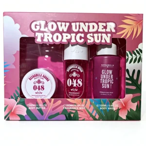 SCENABELLA Body Care Gift Set Three piece Set Body Mist Body Wash Butter Fragrance Skin Care Set for Daily Usage