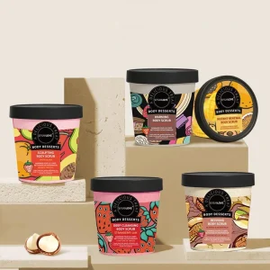 SERSANLOVE Body Brightening Organic Vitamin C Exfoliating Private Label Bodyscrub Tumeric Scrub