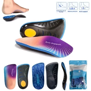 SL 2115 Orthotic Gel Insoles with Arch Support and Breathable Design Unisex All Seasons