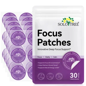 SOLOTREE Factory Price Body Patch Focus 30 Patches Vitamin B Lion’s Mane Mushroom Extract Red Ginseng Extract Anti Aging Patch