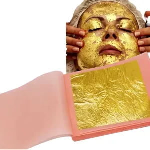 SPA 99.99% Pure Real Gold Leaf Foil Whitening Anti wrinkle Sheet for Face Beauty Edible Grade Gold Leaf 24k Gold Facial Mask