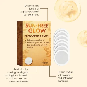 SUN FREE GLOW MICRO NEEDLE PATCH Uniform Streak free Tan Quick Absorption with No mess