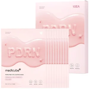 Salmon DNA PD RN Pink Vita Coating Sheet Mask Korean Sheet Mask for Glass Skin Firming and Balanced Skin Facial Mask
