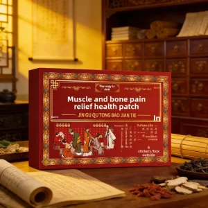 SanSeng Herbal Body Care Adhesive Patches for Lumbar Muscle Joint Pain Relief (6 Patches Box) Gentle Skin Care Natural Normal