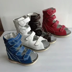 Sandal Boots Orthotic Shoes for Kids Hard Sole Orthopedic Rehabilitation Equipment Corrective Shoes Comfortable Orthotic AFO